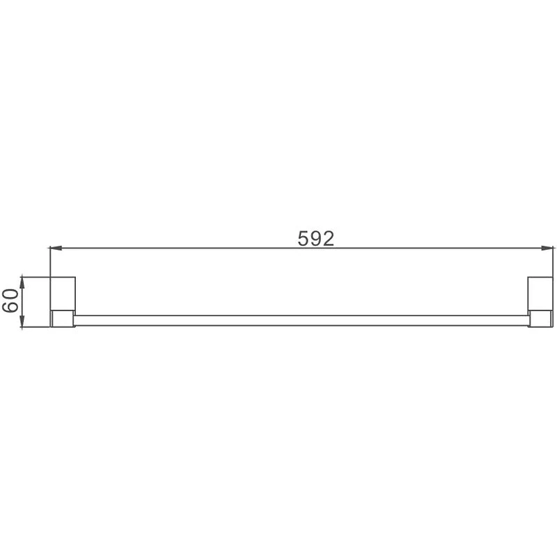 Полотенцедержатель Haiba HB8801 Хром