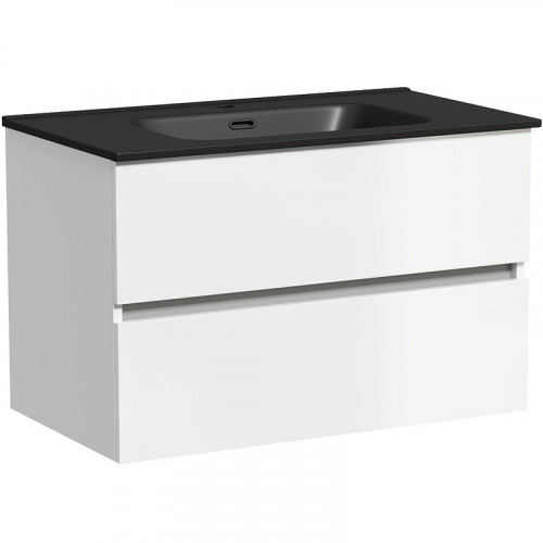 Тумба под раковину Sancos Urban 80 UR80W подвесная Белый глянец МДФ / ЛДСП