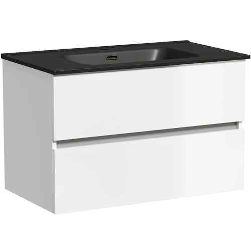 Тумба под раковину Sancos Urban 80 UR80W подвесная Белый глянец МДФ / ЛДСП