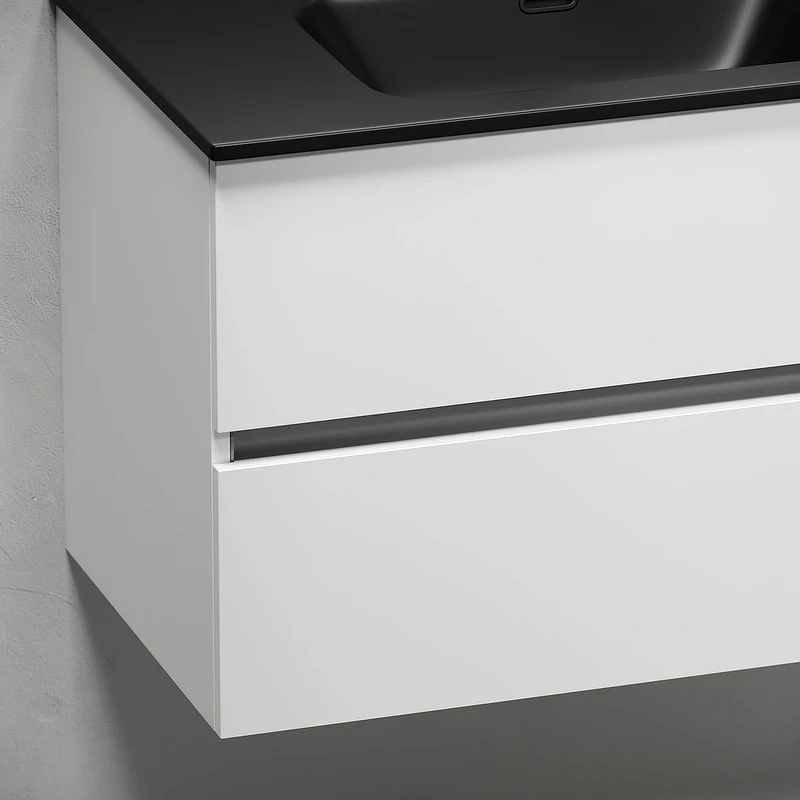 Тумба под раковину Sancos Urban 80 UR80W подвесная Белый глянец МДФ / ЛДСП