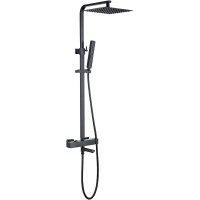Душевая система Allen Brau Infinity 5.21029-31 Черная матовая латунь на стену