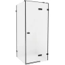 Душевой уголок New Trendy Avexa Black 100x90 R EXK-1589 профиль Черный стекло прозрачное