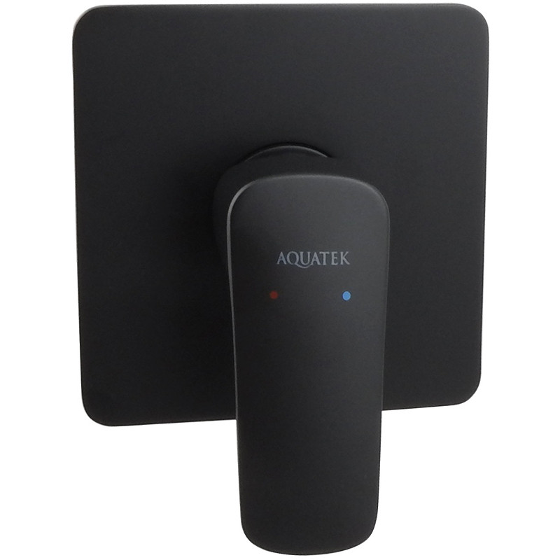 Смеситель для душа Aquatek Вега AQ1066MB Черный матовый латунь встраиваемый
