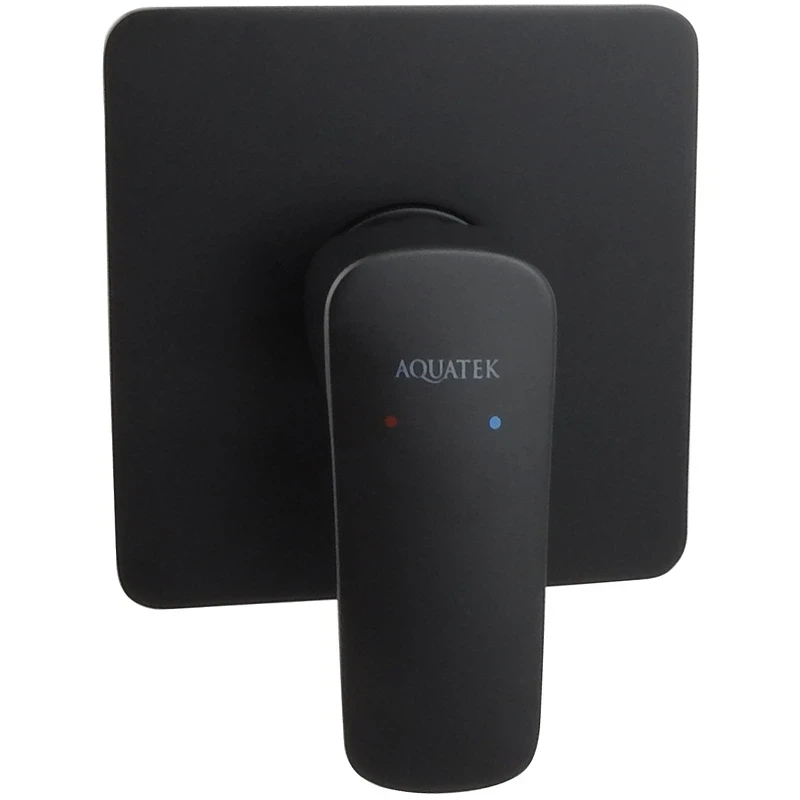 Смеситель для душа Aquatek Вега AQ1066MB Черный матовый латунь встраиваемый