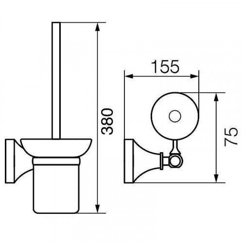 Ершик для унитаза Veragio Gialetta VR.GIL-6491.DO Золото
