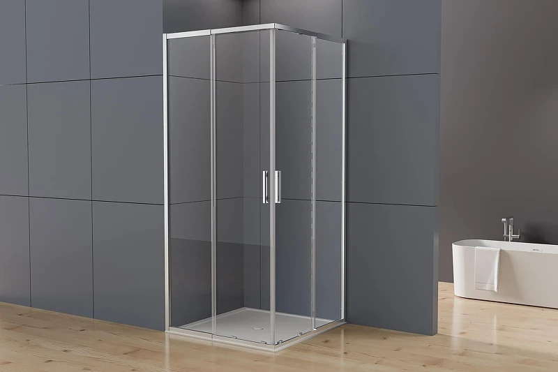 Душевой уголок Vincea Rapid-N 100x110 VSS-3RN1011E10CL профиль Хром стекло прозрачное