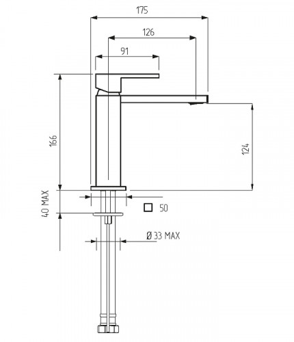 Смеситель для раковины Migliore Kvant 30434 Черный матовый латунь