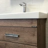 Тумба с раковиной Comforty Никосия 60Н 00-00008852 Дуб темный МДФ / ЛДСП