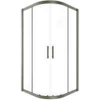 Душевой уголок Timo TPSS-100/13C-8 1000x1000x2000 T43 раздвижной профиль Никель стекло прозрачное