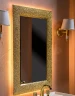 Зеркало Boheme Armadi Art NeoArt Aura 60 536 с подсветкой Золото МДФ / ЛДСП, стекло