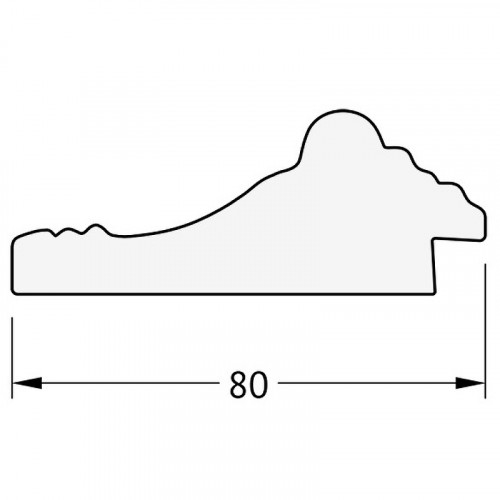 Зеркало Evoform Exclusive 95х65 BY 1274 с фацетом в багетной раме - Сусальное золото 80 мм стекло