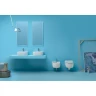 Раковина Kerasan Flo 50 314101*1 Белая фарфор подвесная, накладная