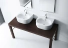 Раковина Kerasan Flo 50 314101*1 Белая фарфор подвесная, накладная