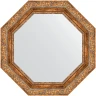 Зеркало Evoform Octagon 60х60 BY 7336 в багетной раме - Виньетка античная бронза 85 мм стекло