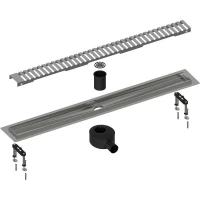 Душевой лоток Timo Drain System 90 DS230109/00 с решеткой Хром
