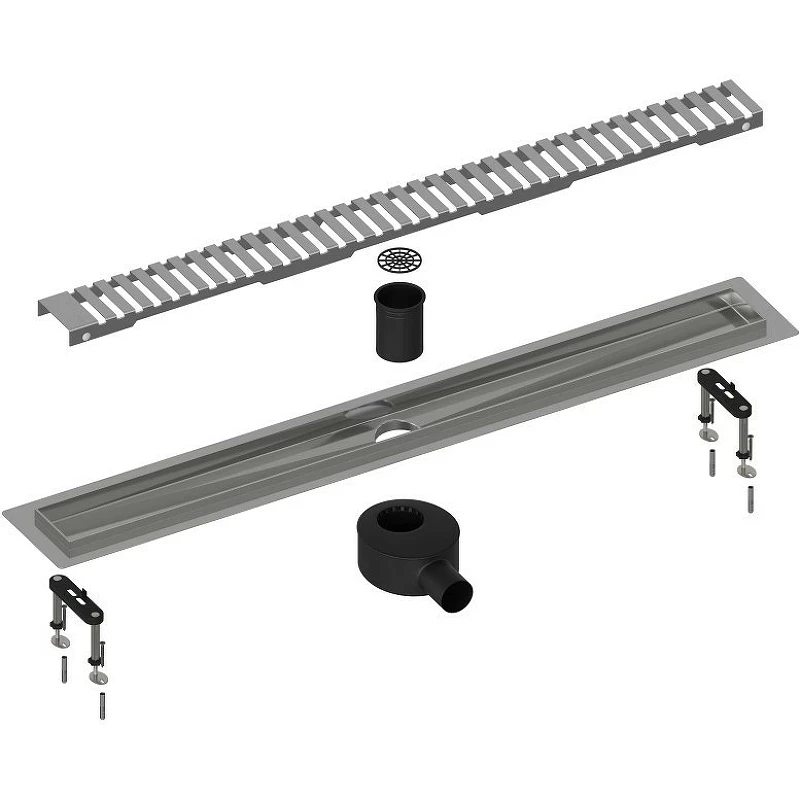 Душевой лоток Timo Drain System 90 DS230109/00 с решеткой Хром