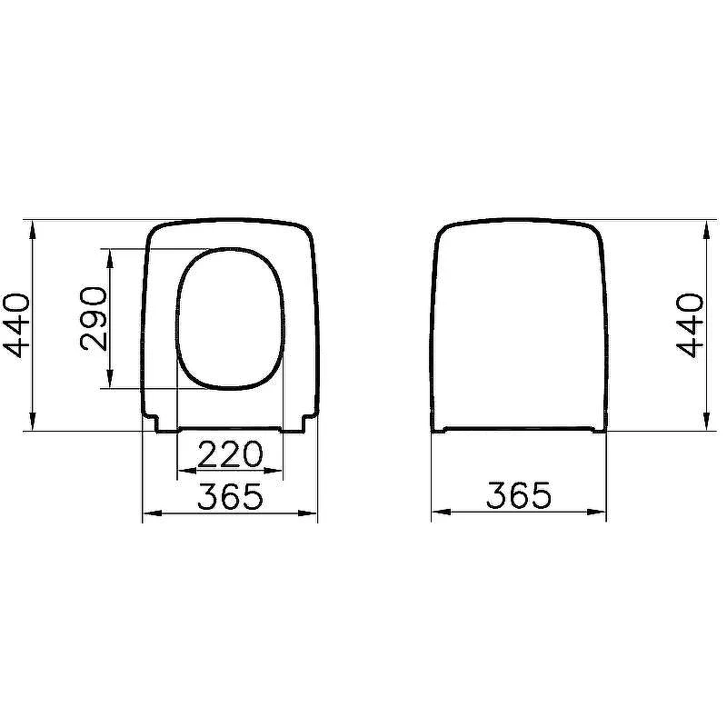 Сиденье для унитаза Vitra Metropole 122-003-009 с Микролифтом