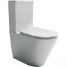 Унитаз компакт Ceramicanova Highlight Rimless CN1802-B без бачка и с сиденьем Микролифт фаянс напольный