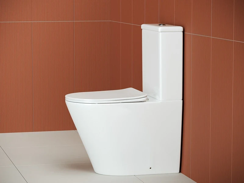 Унитаз компакт Ceramicanova Highlight Rimless CN1802-B без бачка и с сиденьем Микролифт фаянс напольный