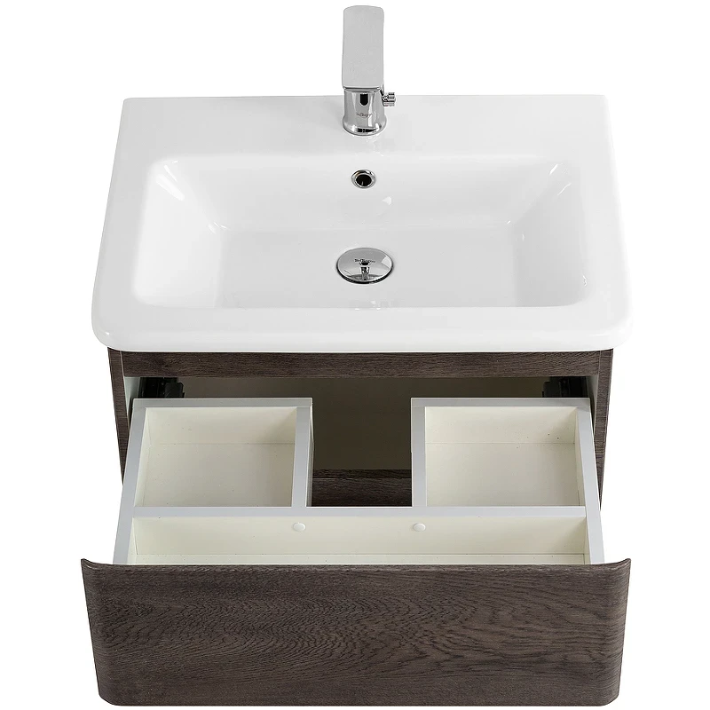 Тумба под раковину BelBagno 50 ALBANO-CER-500-2C-SO-RNG подвесная Robere Nature Grigio МДФ / ЛДСП