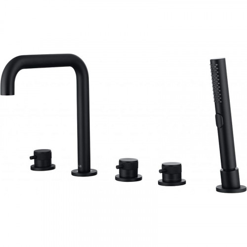 Смеситель на борт ванны Allen Brau Priority 5.31007-31 Черный матовый латунь