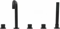 Смеситель на борт ванны Allen Brau Priority 5.31007-31 Черный матовый латунь