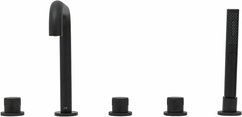 Смеситель на борт ванны Allen Brau Priority 5.31007-31 Черный матовый латунь