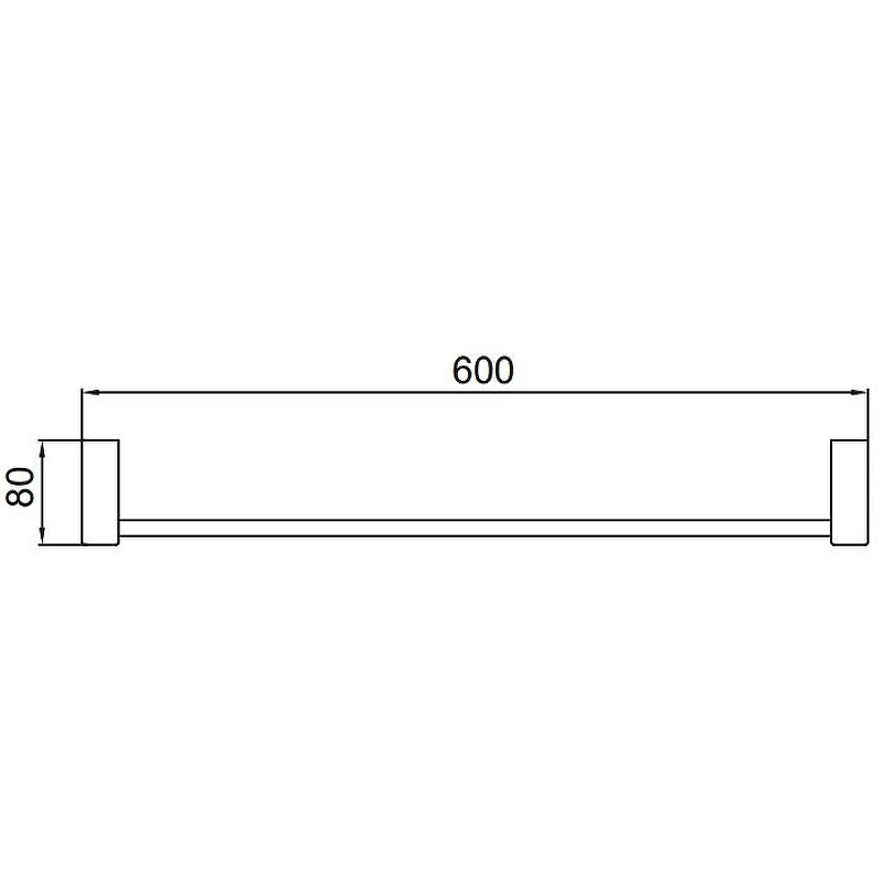 Полотенцедержатель Frap F30601-6 цвет Черный матовый