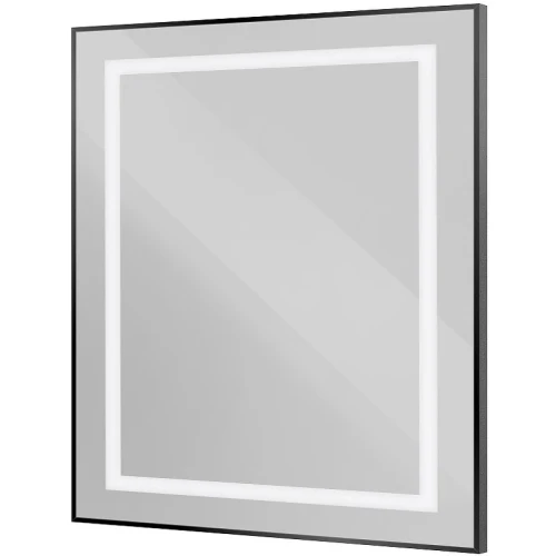 Зеркало BelBagno Kraft 80 SPC-KRAFT-800-800-SENS-NERO с подсветкой Черное с сенсорным выключателем стекло