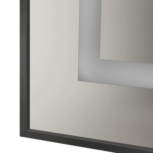 Зеркало BelBagno Kraft 80 SPC-KRAFT-800-800-SENS-NERO с подсветкой Черное с сенсорным выключателем стекло