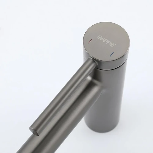 Смеситель для раковины Gappo G1006-9 цвет Оружейная сталь