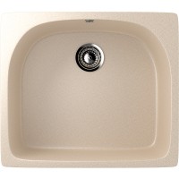 Кухонная мойка Ulgran Classic U-408-328 Бежевая искусственный камень (литьевой мрамор) встраиваемый