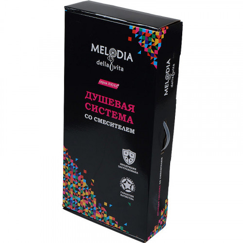 Душевая система Melodia della vita Rock MSC00110С с термостатом Хром