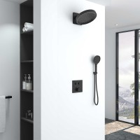 Душевая система Vincea Inspire VSFW-421I3MB Черная матовая латунь встраиваемый