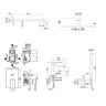 Комплект смесителей Paffoni Elle KITEL015NO071 Черный матовый латунь