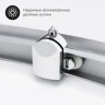 Душевой уголок AM.PM Gem 80х80 W90G-401-080WT радиальный профиль Матовый хром стекло прозрачное