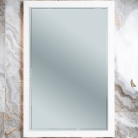 Зеркало Boheme Armadi Art Lucido 70 567-W с подсветкой Жемчужное Белое МДФ / ЛДСП, стекло