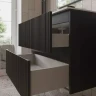 Тумба с раковиной Terminus Сицилия 80 SIC10802701601O подвесная цвет Графит