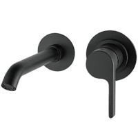 Смеситель для раковины Webert DoReMi DR830606560 Черный матовый встраиваемый