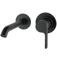 Смеситель для раковины Webert DoReMi DR830606560 Черный матовый встраиваемый