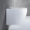 Унитаз подвесной CeramaLux CL2196-1 Белый с сиденьем Микролифт