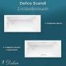 Ванна из искусственного камня Delice Scandi 175х70 DLR330028-G цвет Белый