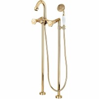 Смеситель для ванны Cezares Aphrodite APHRODITE-VDP-03/24-S1 Золото 24 карат латунь на пол