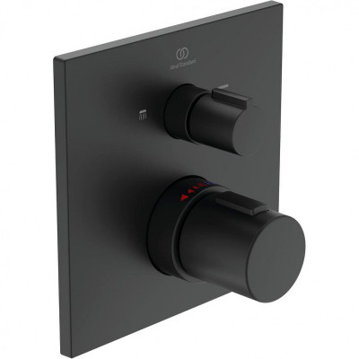 Смеситель для душа Ideal Standard Ceratherm T100 A7522XG с термостатом Silk Black латунь встраиваемый