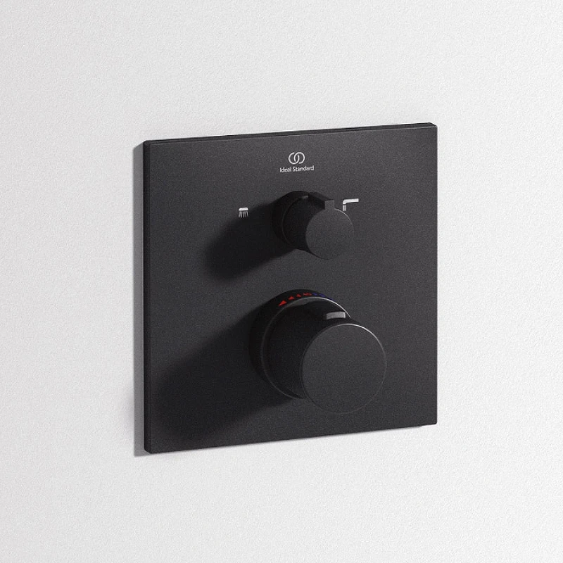 Смеситель для душа Ideal Standard Ceratherm T100 A7522XG с термостатом Silk Black латунь встраиваемый