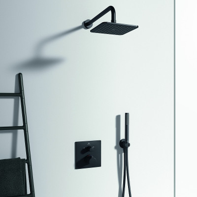 Смеситель для душа Ideal Standard Ceratherm T100 A7522XG с термостатом Silk Black латунь встраиваемый