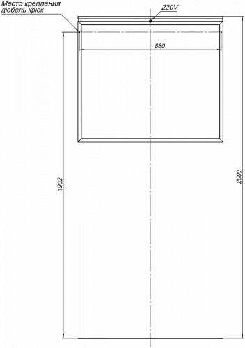 Зеркало Allen Brau Priority 90 1.31016.03 с подсветкой Латунь браш стекло