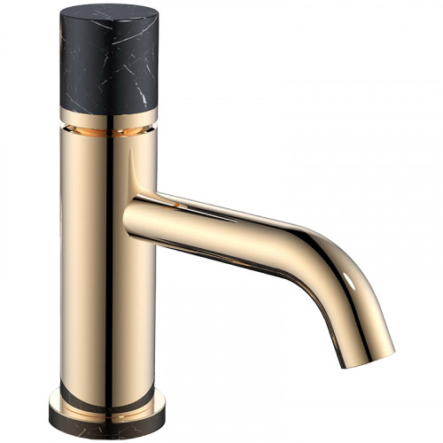 Смеситель для раковины Boheme Stick 121-G-MR-BLACK Золото Черный латунь