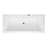 Акриловая ванна Excellent Heaven Slim 170x75 WAEX.HEV17S.LINE.CR цвет Белый с гидромассажем форсунки Хром