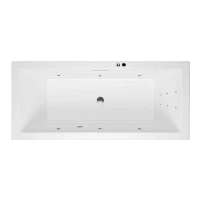 Акриловая ванна Excellent Heaven Slim 170x75 WAEX.HEV17S.LINE.CR цвет Белый с гидромассажем форсунки Хром